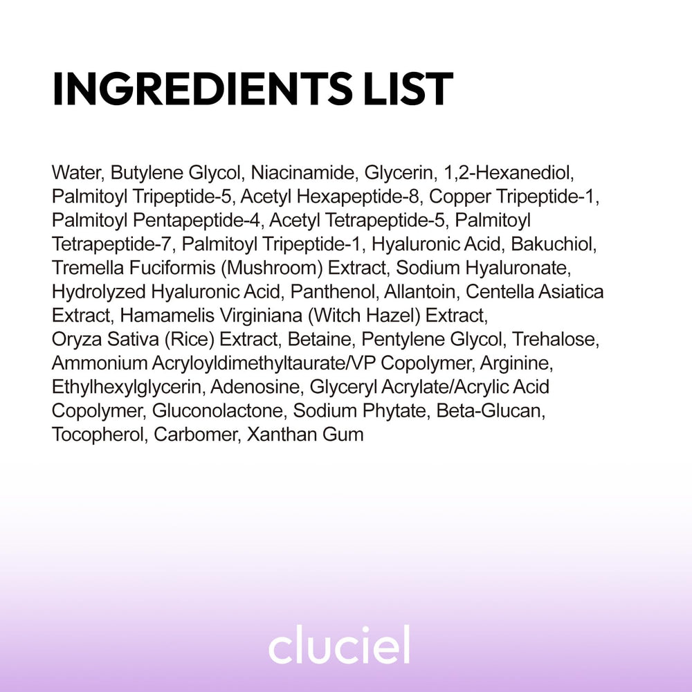 cluciel Niacinamide Peptide Serum, peut aider à équilibrer sébum et hydratation quotidienne.