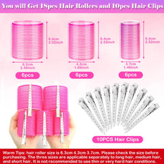Rouleaux Cludoo 6,3 cm pour des boucles généreuses sur cheveux longs