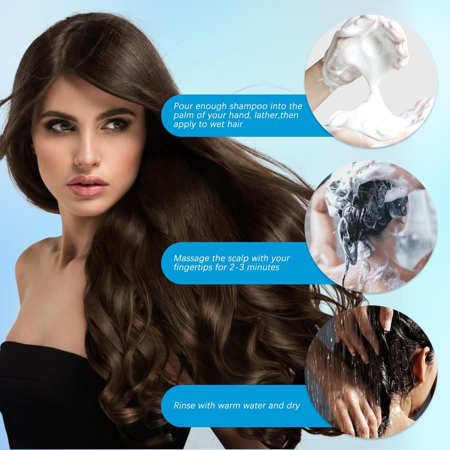CLYXQP Shampoing contrôle d’huile capillaire pour une sensation de fraîcheur durable.