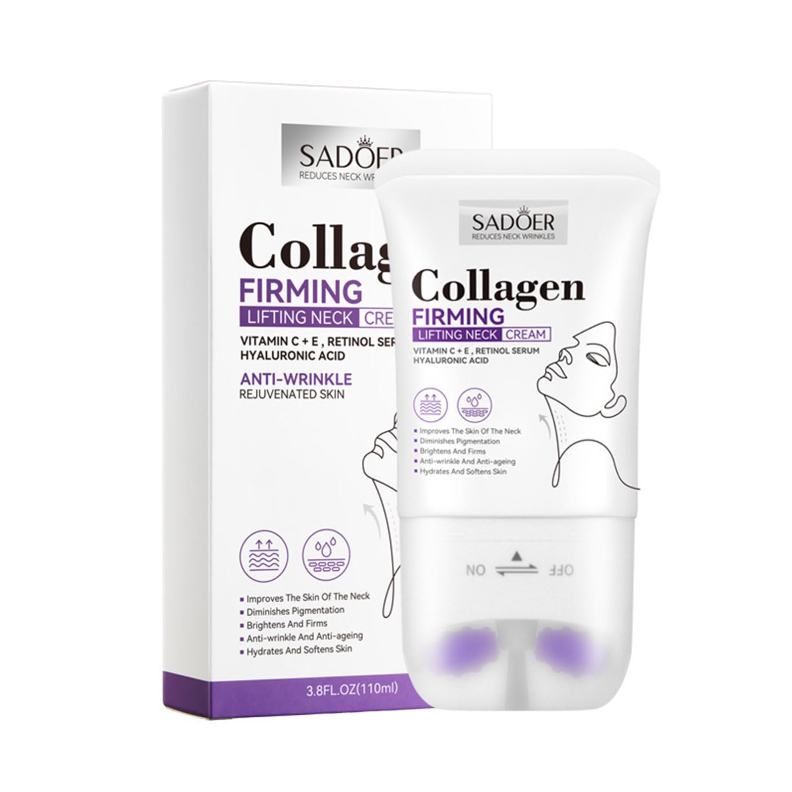 CLY AMS Crème du cou Rouleaux doubles pour massage lymphatique et détente.