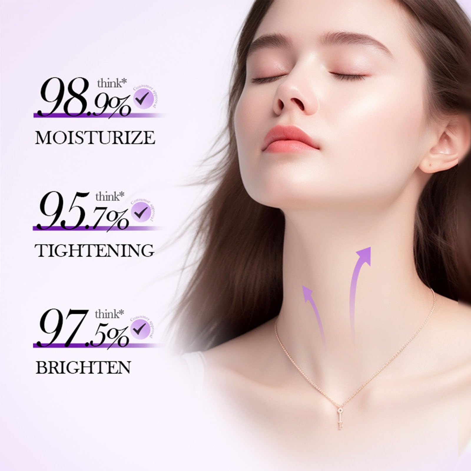CLY AMS Crème du cou Sérum vitamines C et E et retinol pour texture lisse.
