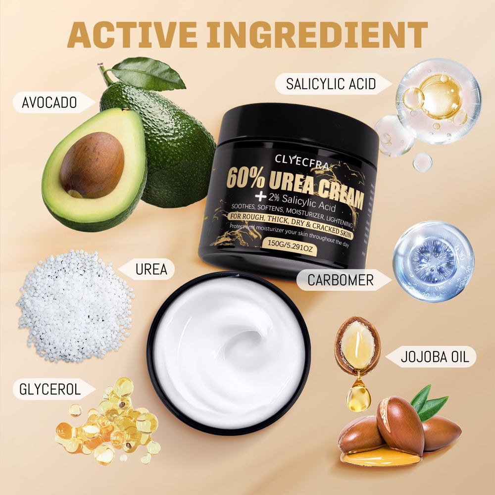 Texture légère et absorption rapide de la Crème Clyecfra Urée 60%