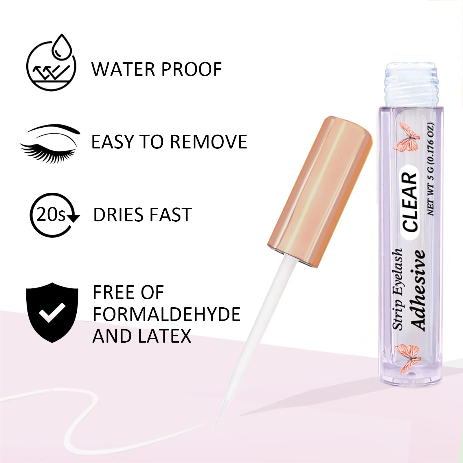 CMNRO Colle Cils Sans Latex Hypoallergenique: ideale pour peaux sensibles et port prolongé.