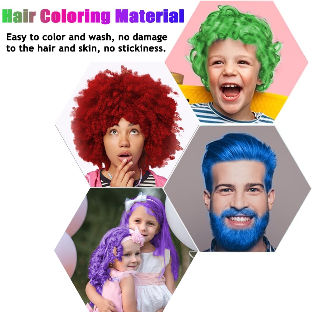 CMWGKBC gel colorant rouge pour cheveux; look audacieux et lavable.