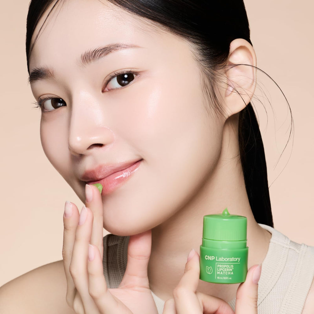 CNP Café Lip Butter demonstrates 12-hour hydration concept.