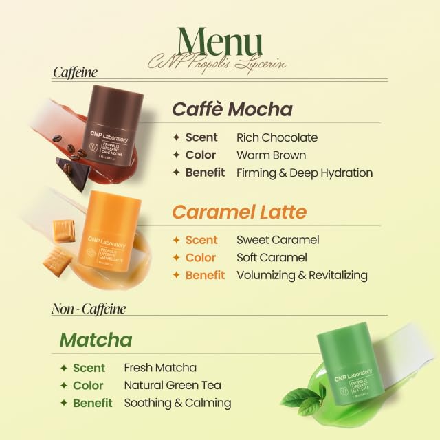 CNP Café Lip Butter being dispensed from dial container.