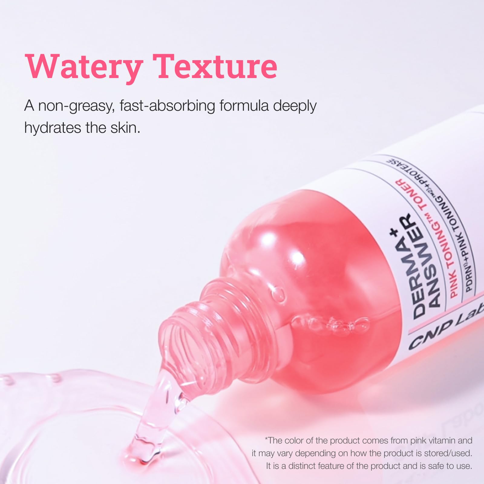 Niacinamide et vitamine rose apportent clarté et éclat.