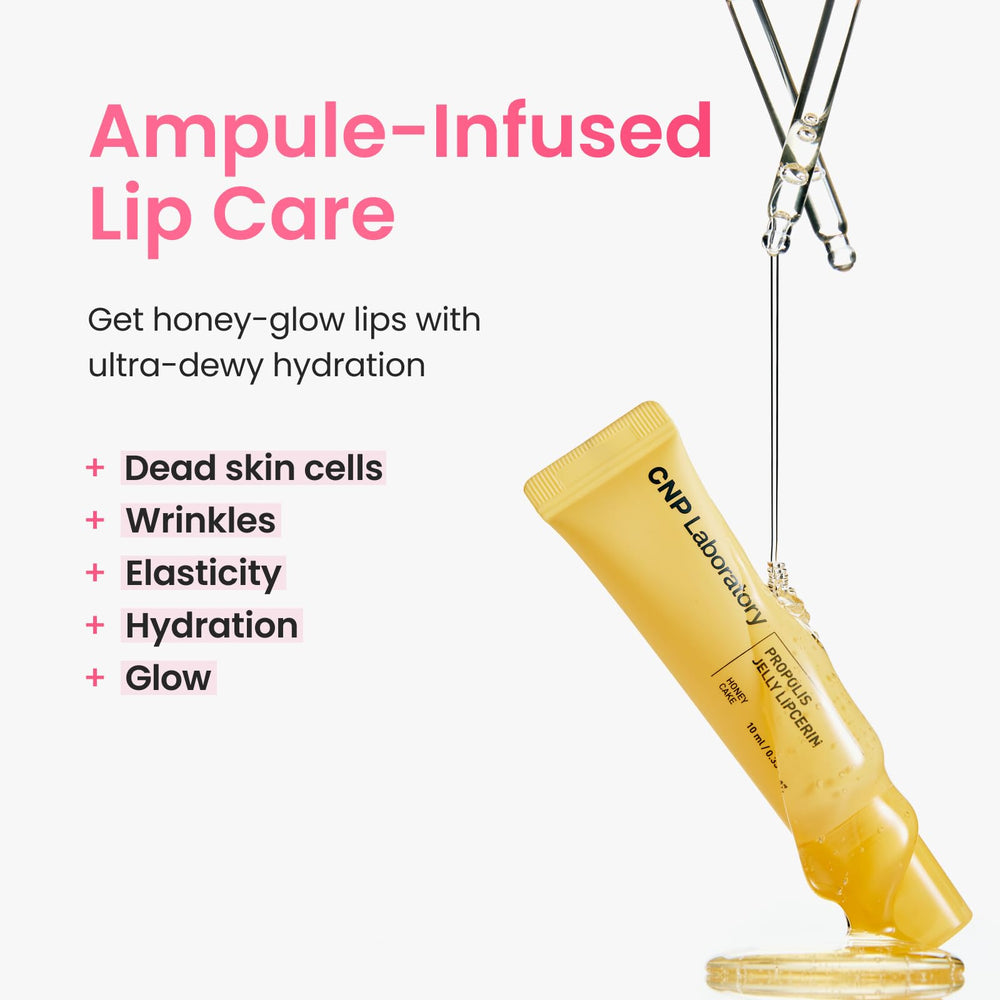 Teinte naturelle et effet lumineux avec CNP Lipcerin Propolis Jelly.