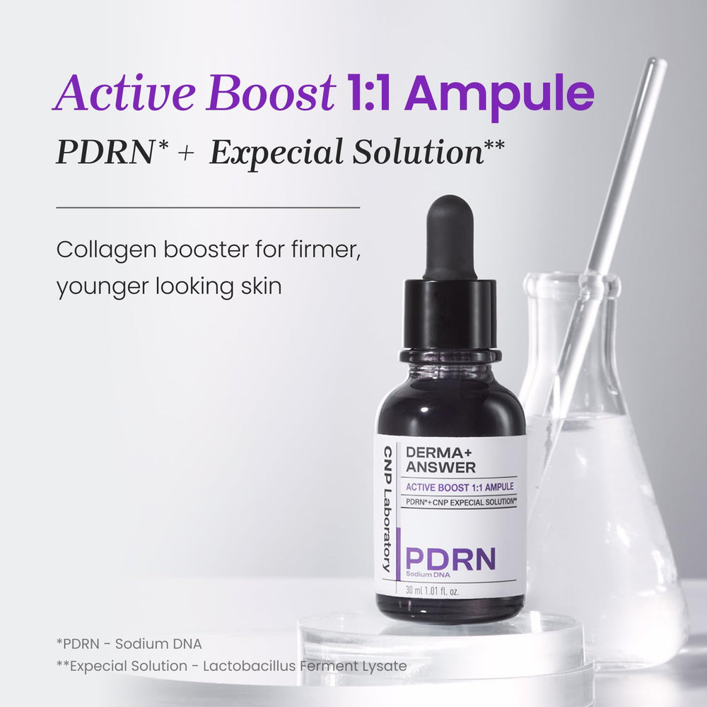 Sérum CNP PDRN avec pipette pour une application précise.