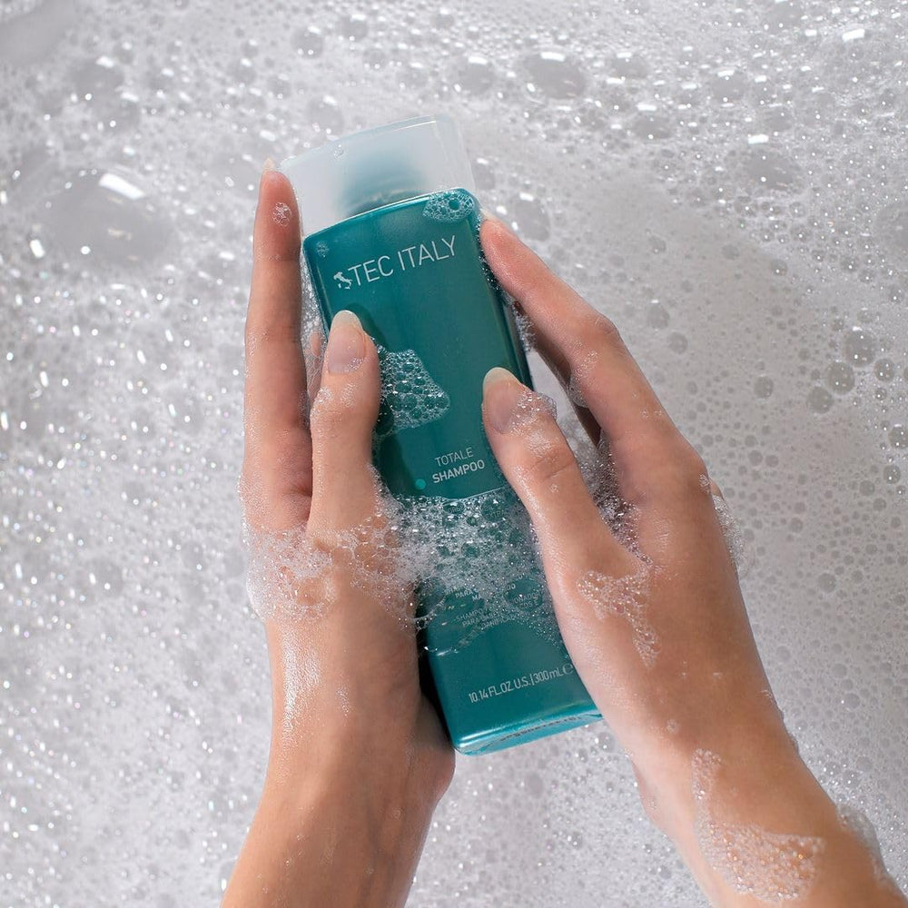 CO102 Totale shampoing – étiquette mettant en avant TRICONE et TRICOERBA.