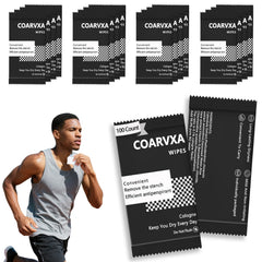 COARVXA Lingettes Cologne Noire dans une boîte pratique pour rester frais en voyage.