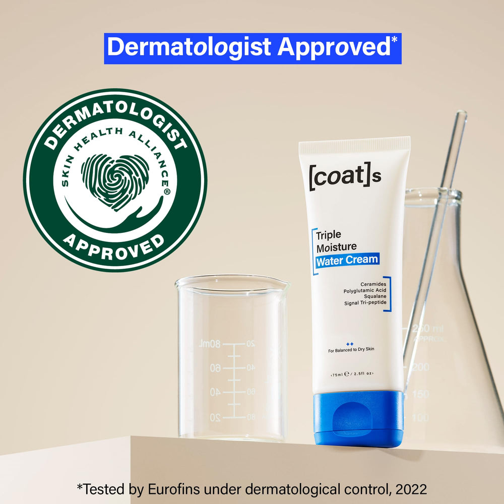 COATS Crème Eau Triple Hydratation : application visage, soin quotidien pour jeunes peaux.