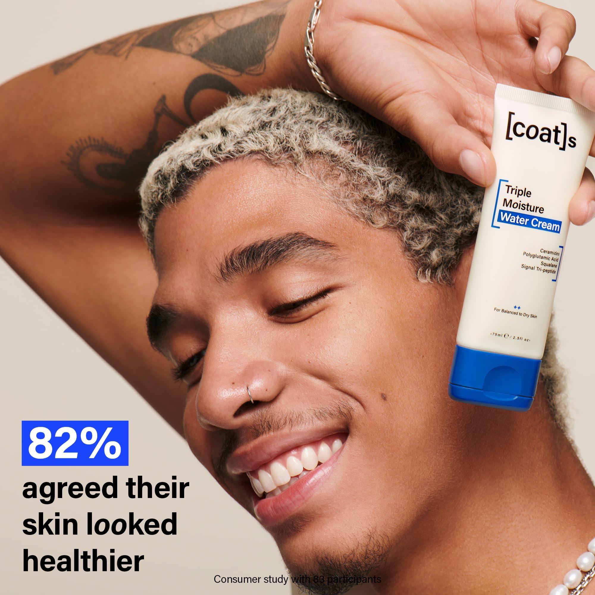 COATS Crème Eau Triple Hydratation : polyglutamique retient l'eau pour peau plus souple.