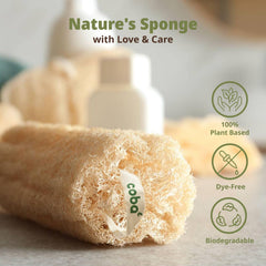 COBA STRAWS texture loofah visible pour exfolier la peau en profondeur.