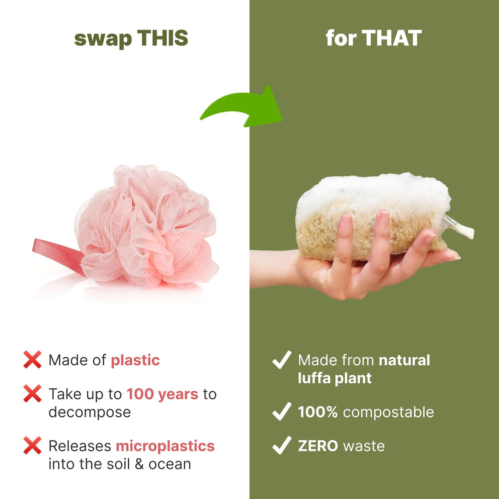 COBA STRAWS loofah pour vaisselle et nettoyage naturel.