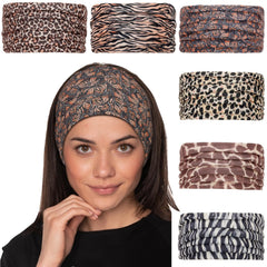 Cobahom bandeau large motif animal, confort durable pour sport et yoga.