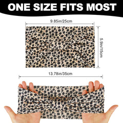 Cobahom bandeau large motif animal, ajustement flexible pour tous types de cheveux.