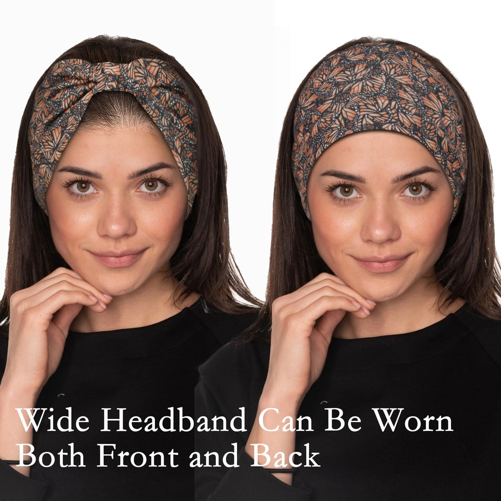 Cobahom bandeau motif animal, facile à rouler dans le sac pour jour de cheveux difficiles.