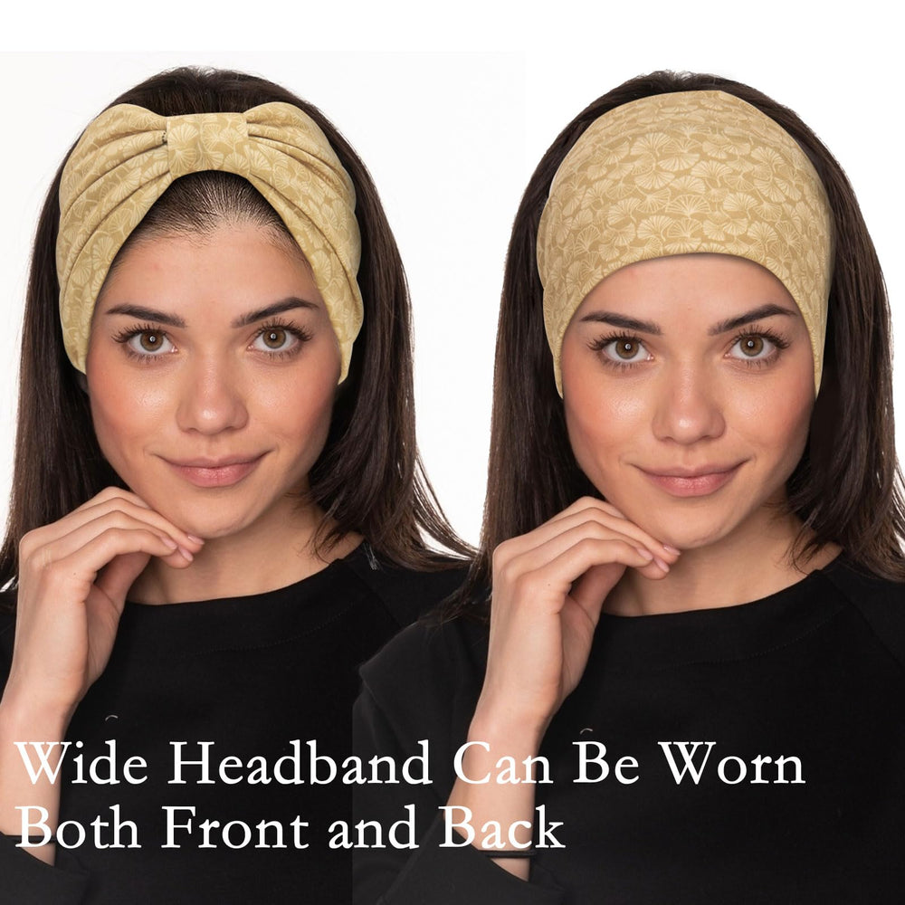 Cobahom bandeaux motif-feuille, tissu doux et extensible, confort toute la journée