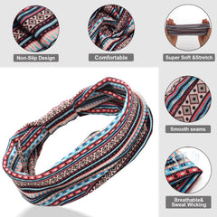 Cobahom bande-cheveux large – idéal pour yoga, course et voyages.