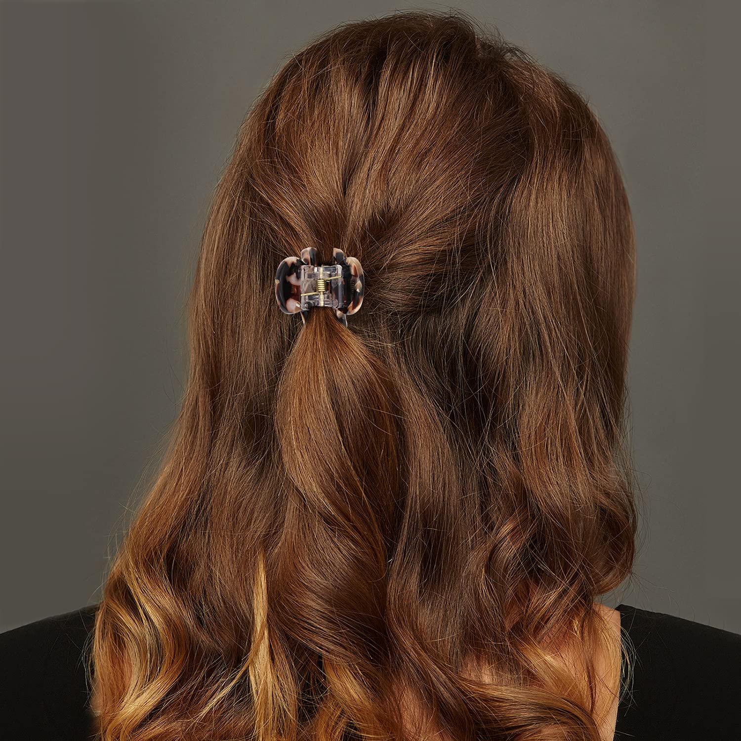 Clip Cobahom Léopard pour cheveux – parfait pour demi-chignon ou chignon.