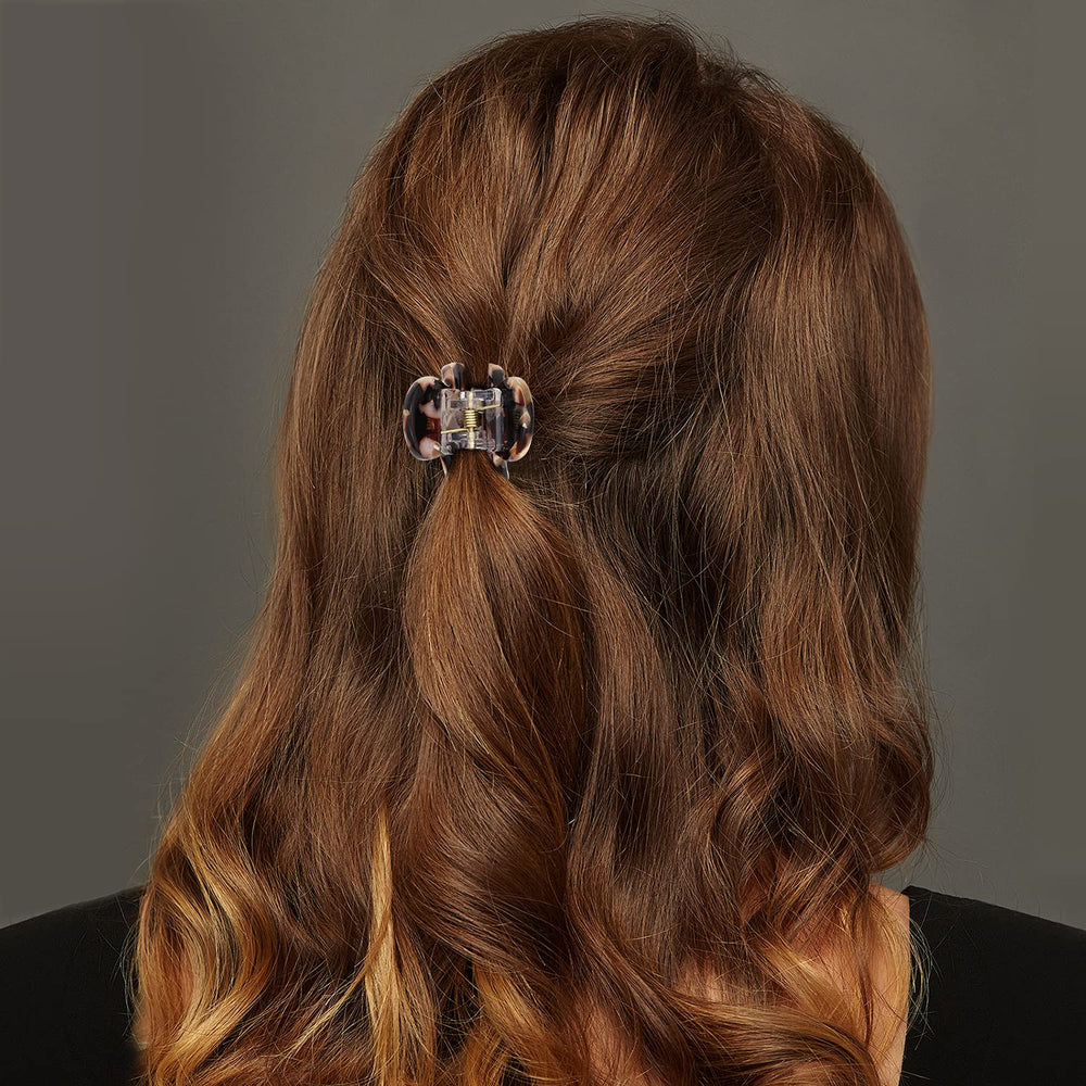 Clip Cobahom Léopard pour cheveux – parfait pour demi-chignon ou chignon.