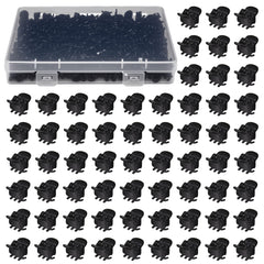 Cobahom pince-cheveux mini 1cm anti-glisse noir, fixation stable sans tirer les cheveux.