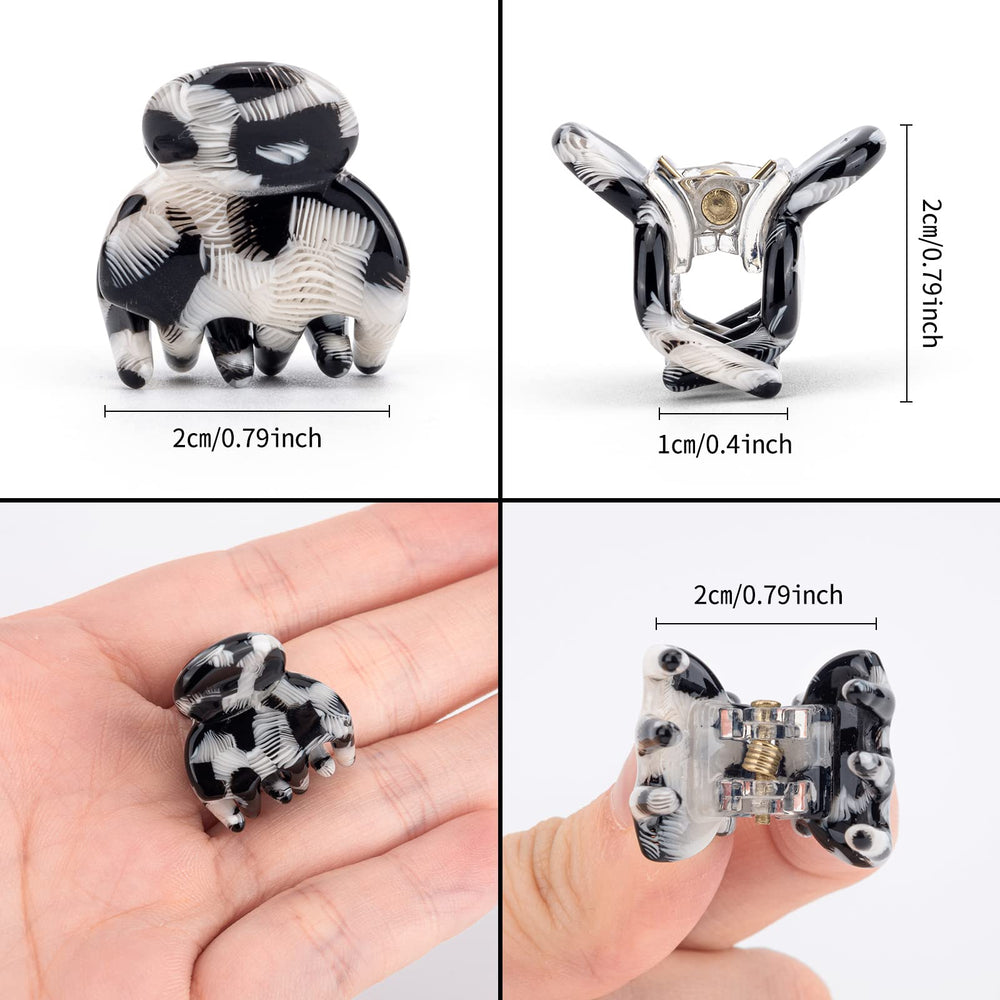 Cobahom pinces mini en acétate léger, durables pour un usage quotidien.