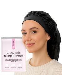 Cobana bonnet satin reglable nuit offre confort et maintien sans glisser.