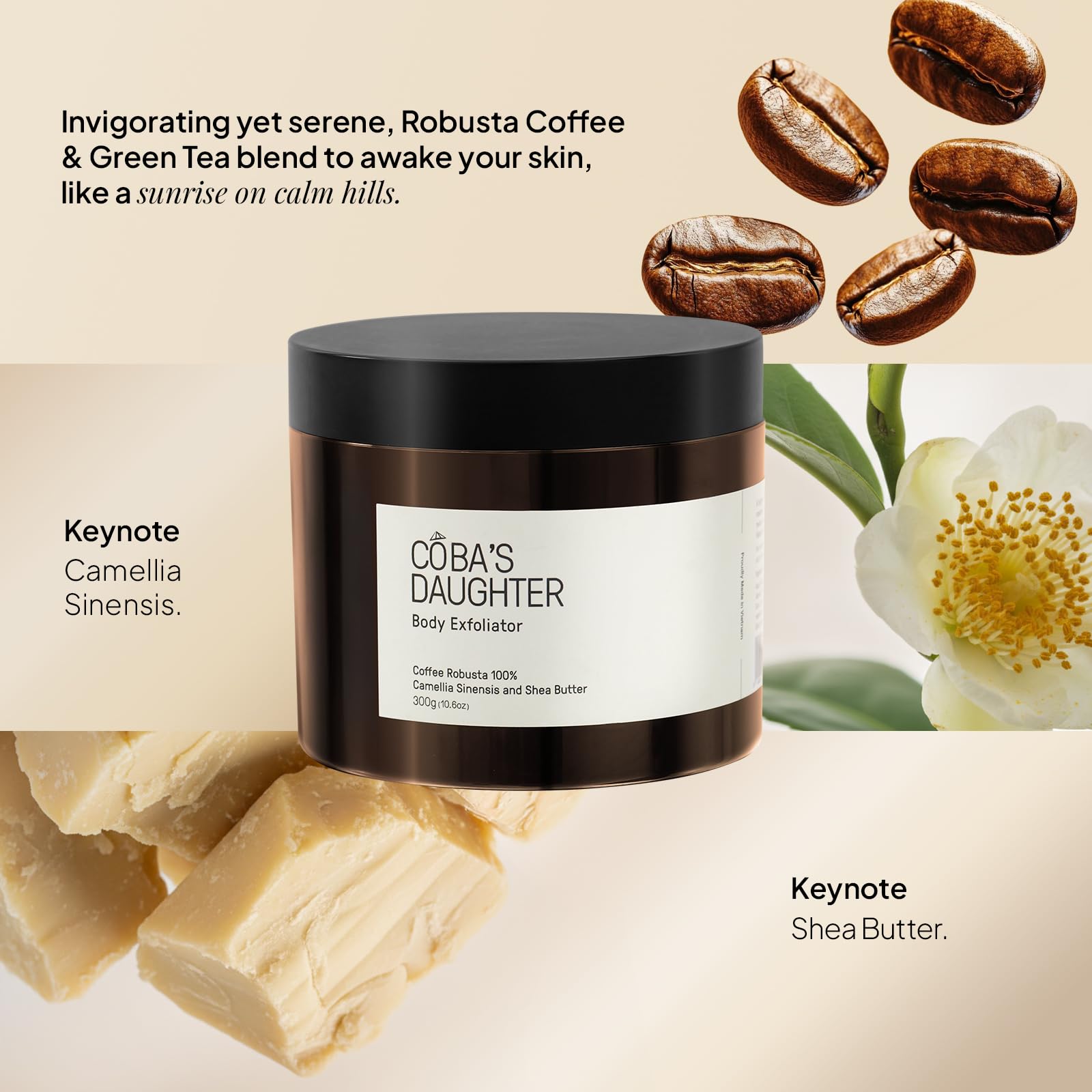COBA'S DAUGHTER texture cremeuse au karite offre un glissement agréable et nourrit la peau