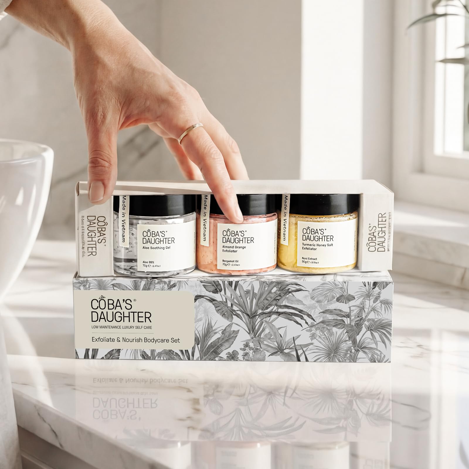COBA'S DAUGHTER Texture gommage al Aloe, experience sensorielle a la maison.