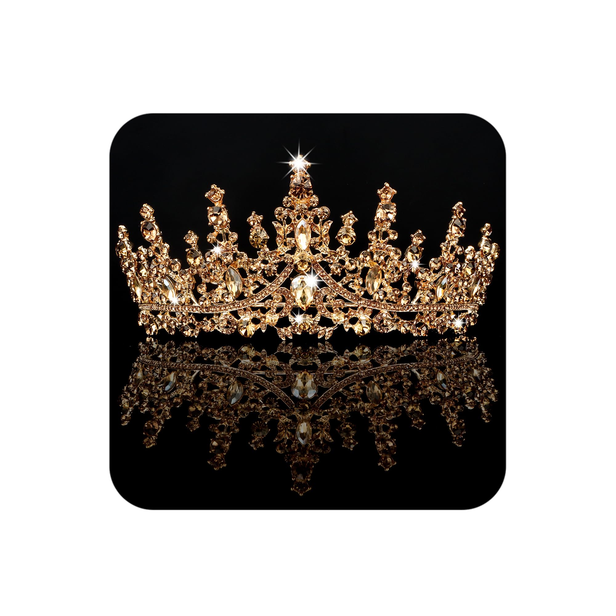 COCIDE couronne-cristaux royale, parfaite pour mariages et photos