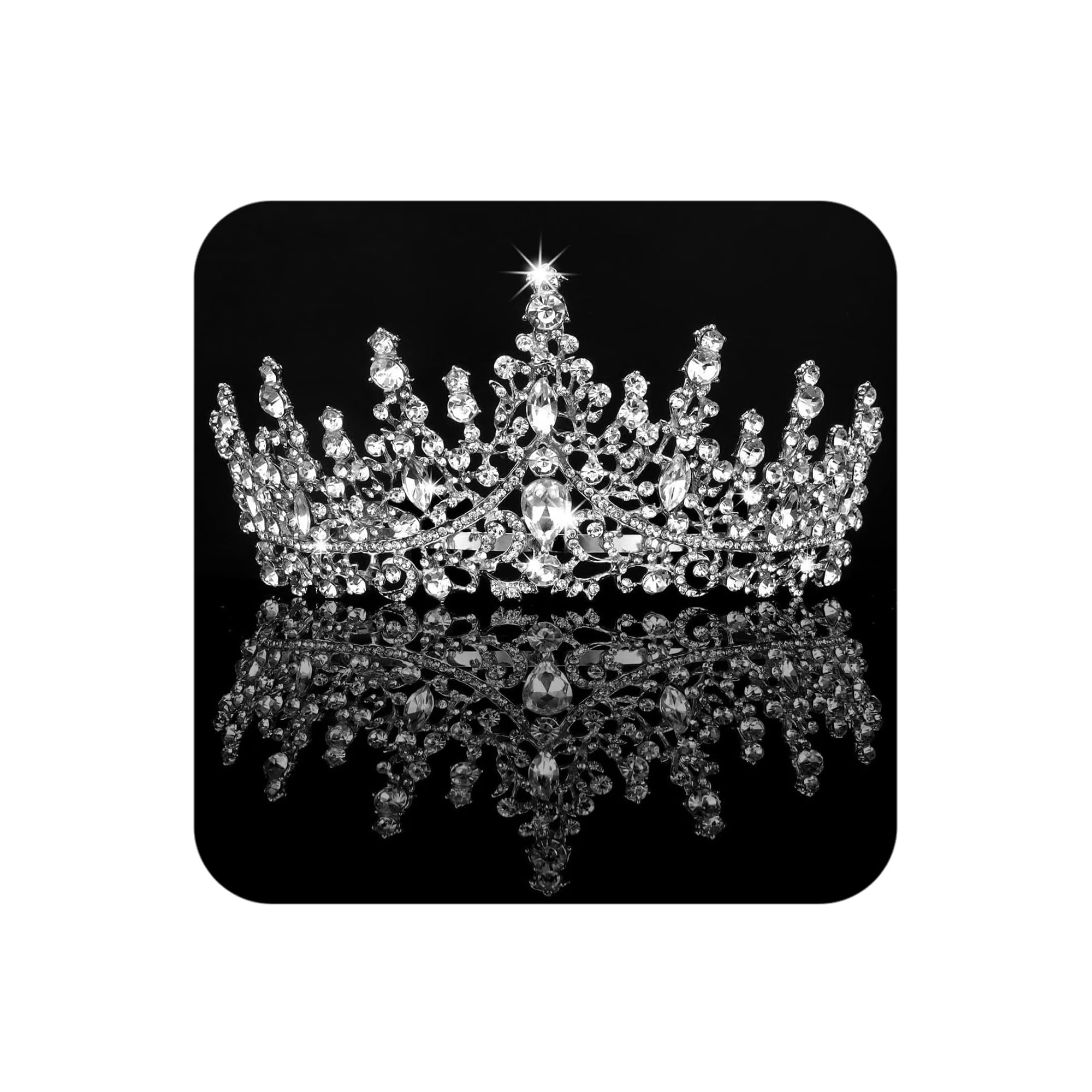 COCIDE diadème cristal, diadème étincelant pour mariée, idéal pour sublimer la robe.
