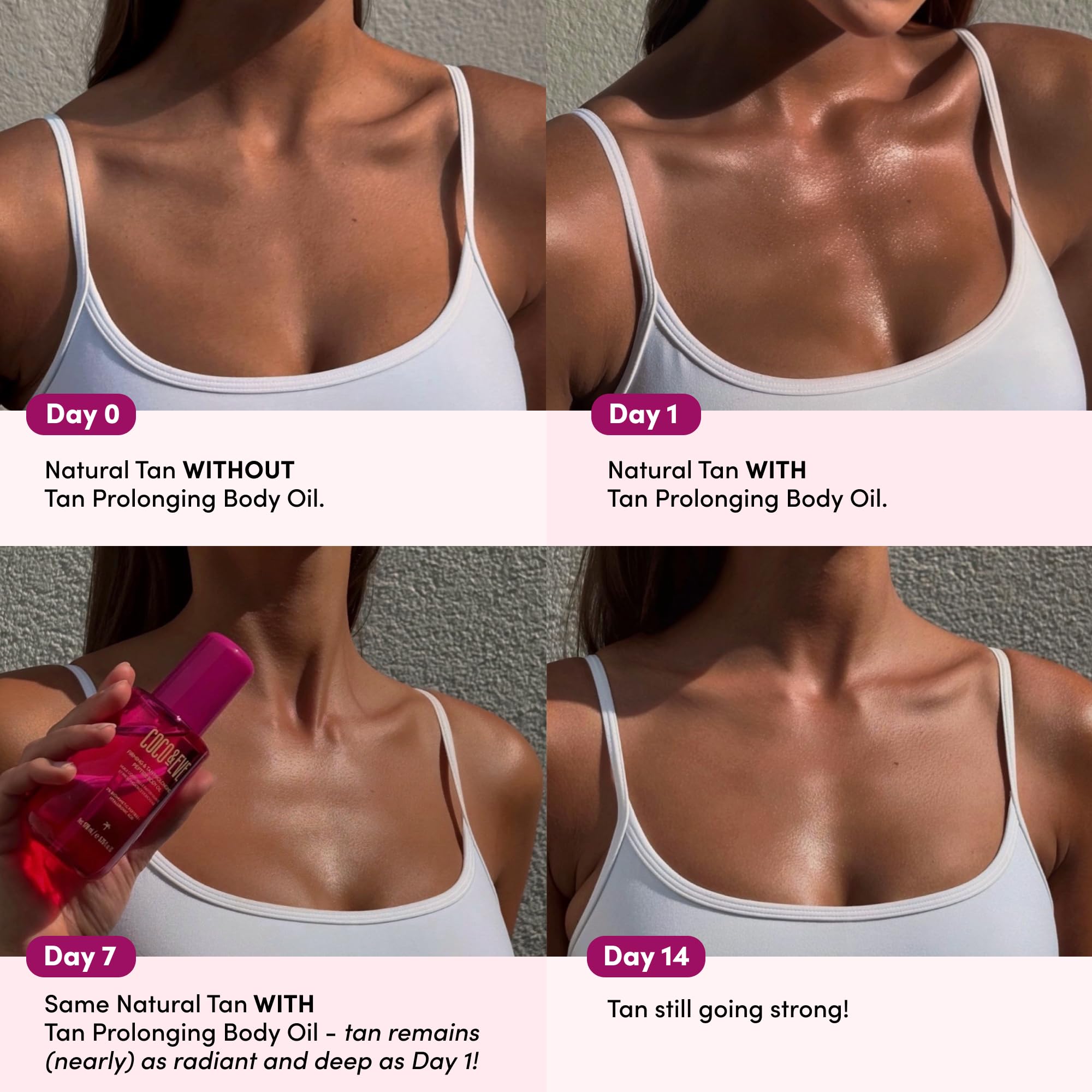 Coco & Eve Texture-légère: huile sèche qui s absorbe sans laisser de film.