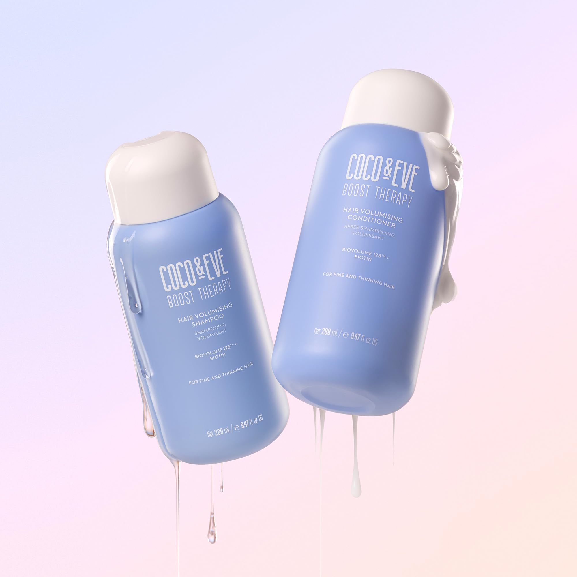 Emballage vert de Coco & Eve Boost Therapy, duo vegan sans cruauté.