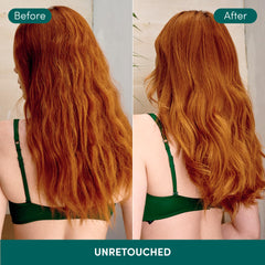 Texture soyeuse des cheveux après utilisation par Coco et Eve Bond Therapy.
