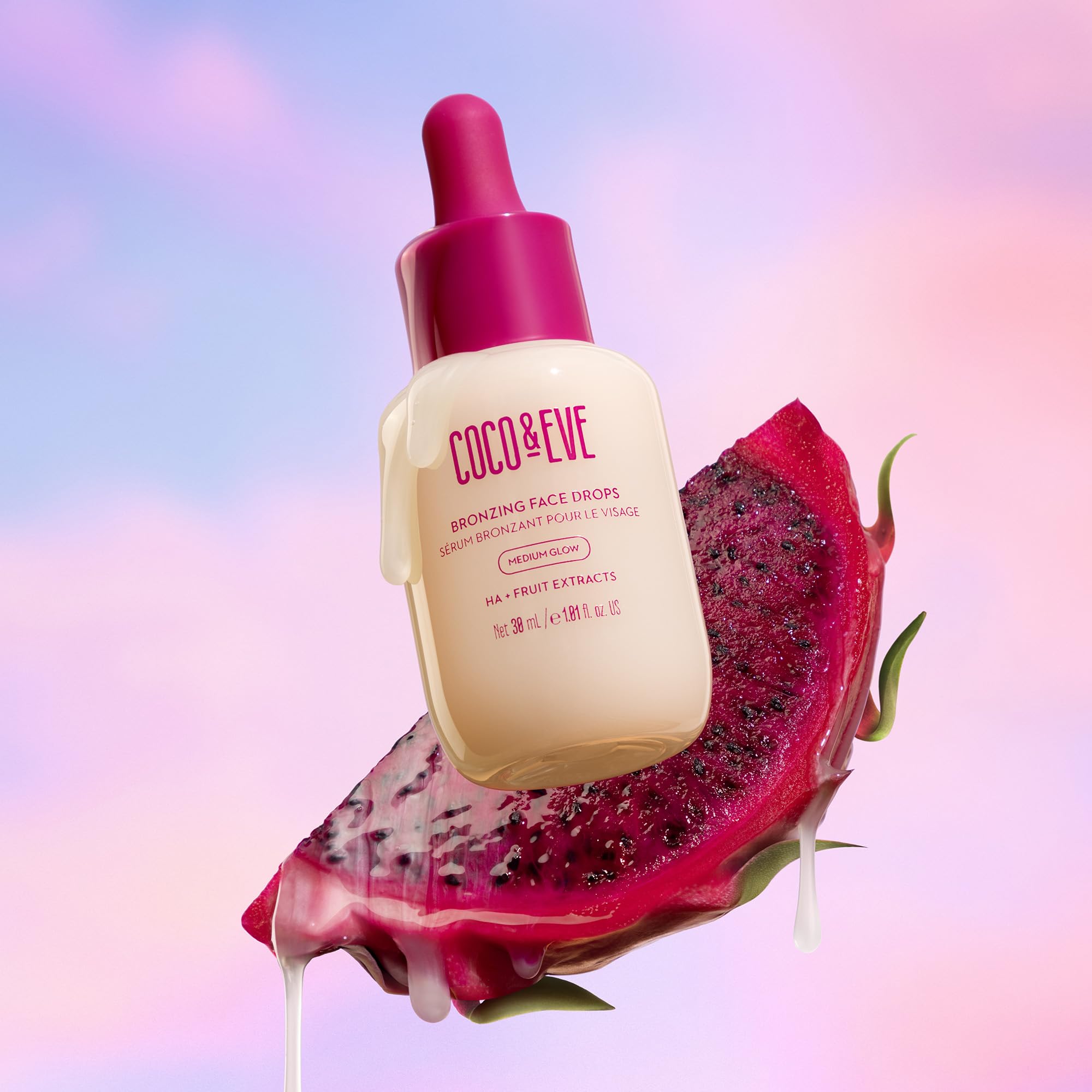 Finition naturelle Coco & Eve teint glow durable sans résidu gras