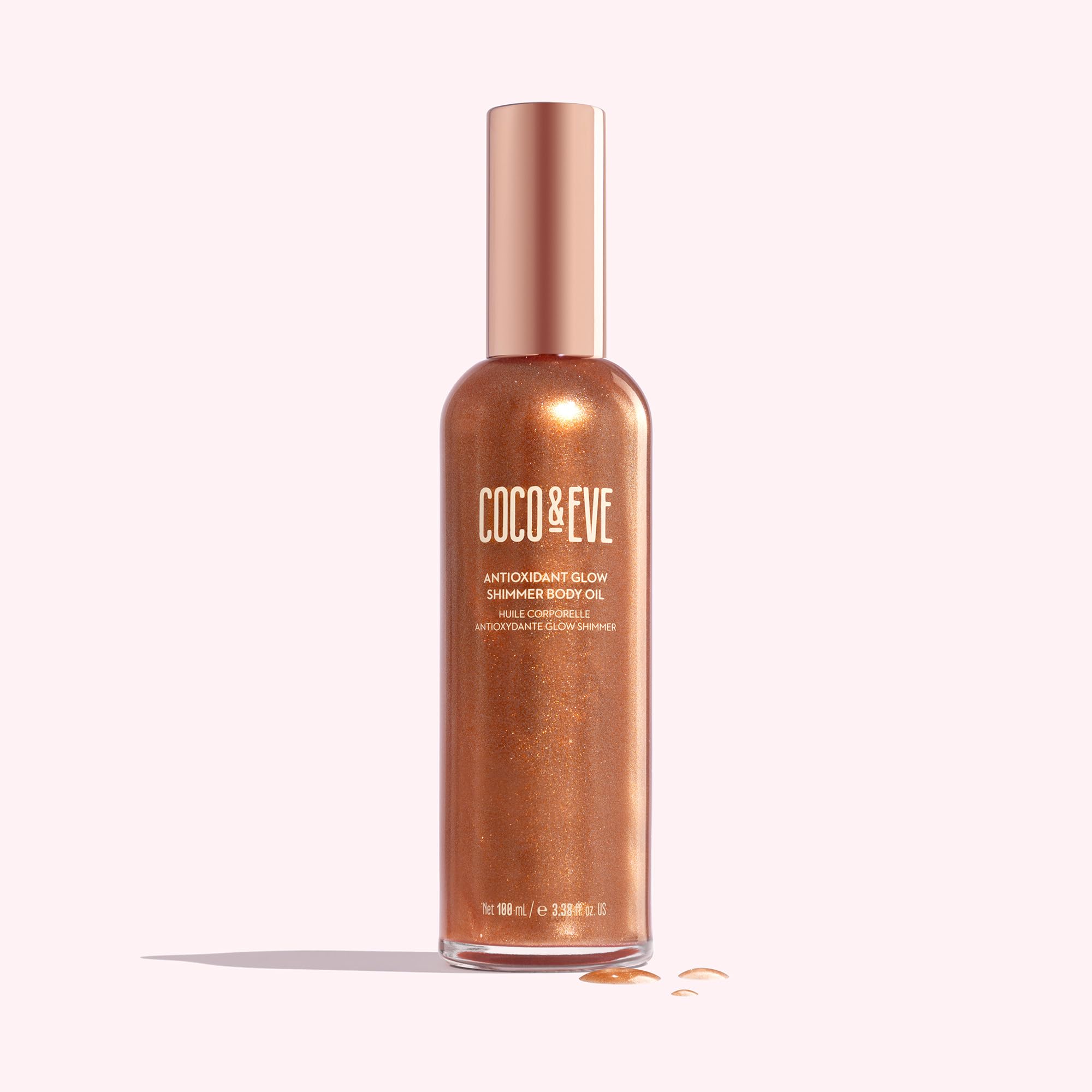 Coco & Eve huile-corps texture sèche à absorption rapide pour peau satinée
