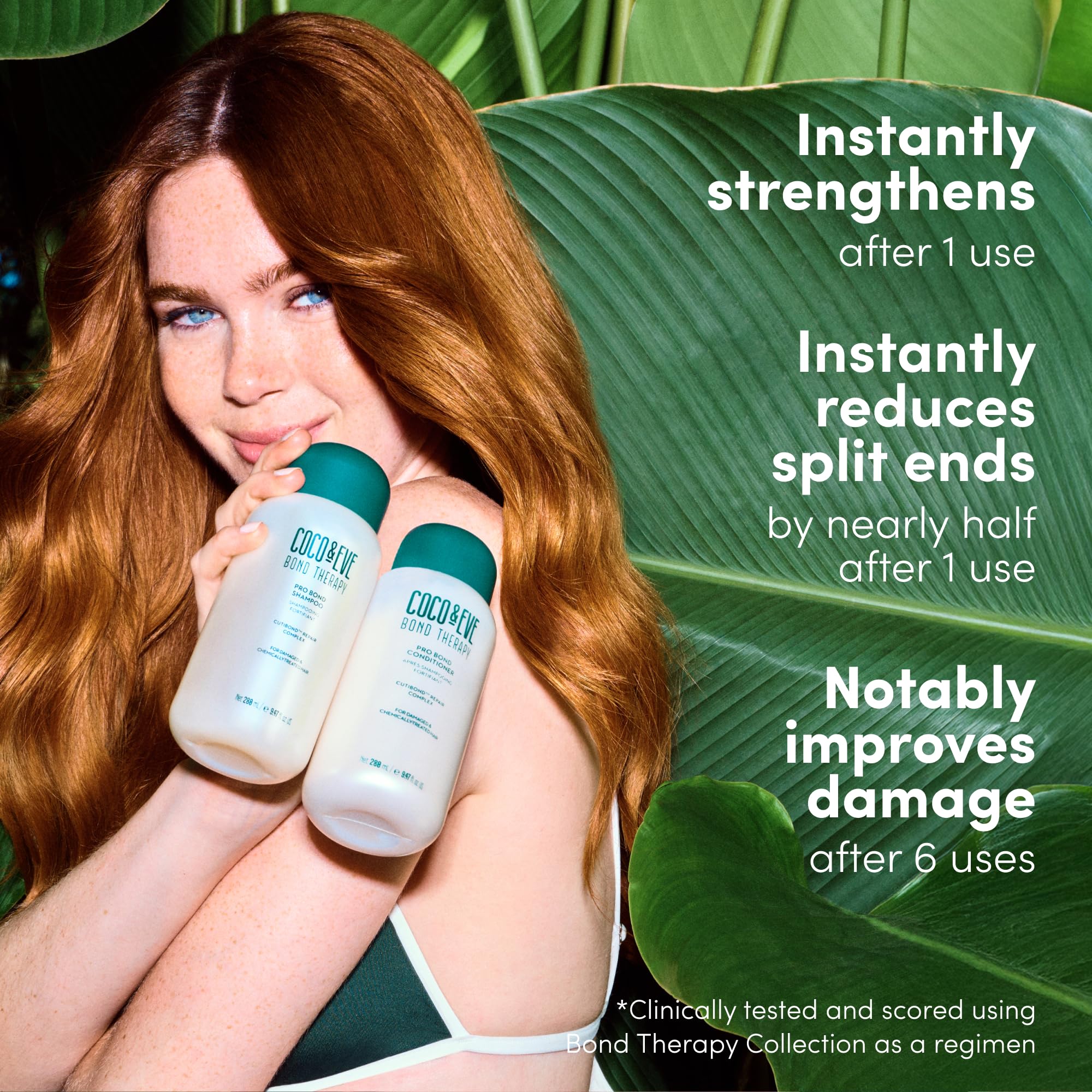 Hydratation profonde pour cheveux, soin Coco et Eve.