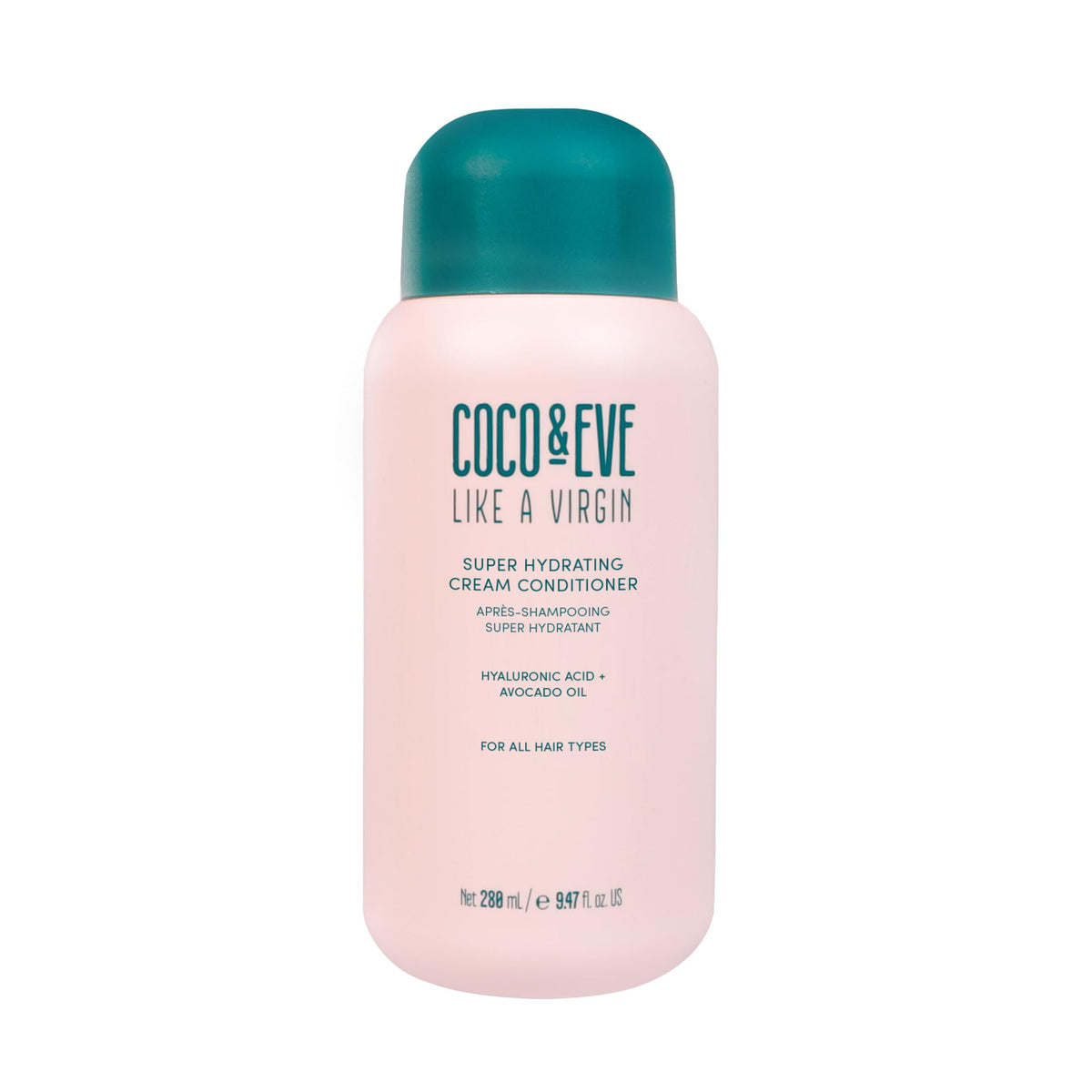 Coco & Eve Like A Virgin : bouteille montrant le conditionneur hydratant sans alourdir