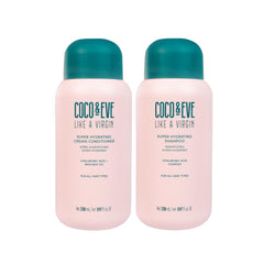 Shampooing Coco & Eve Like a Virgin en bouteille, hydratation instantanée.
