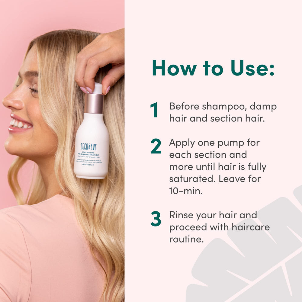 Coco & Eve Pré-Shampooing – action pré-shampooing, prépare les cheveux à la routine.
