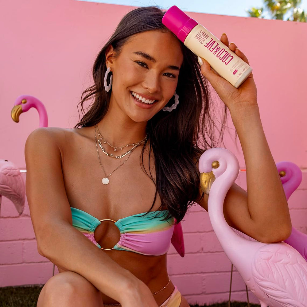 Coco & Eve Sunny Honey Bali, hydratation peau avec ingrédients naturels.