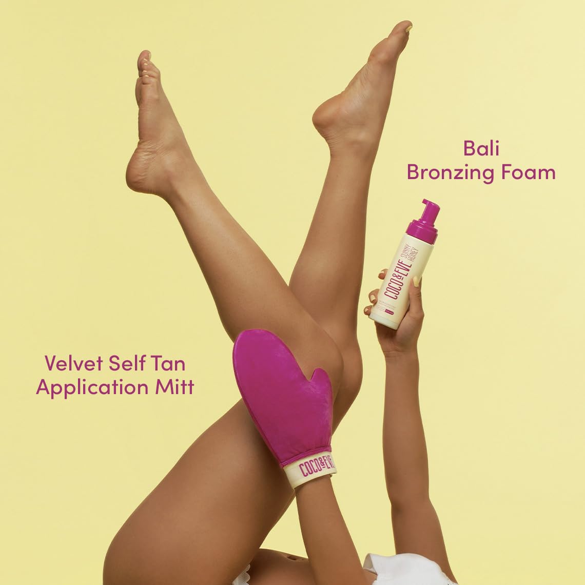 Label vegan et cruelty-free sur l'emballage Coco & Eve Sunny Honey Bali.