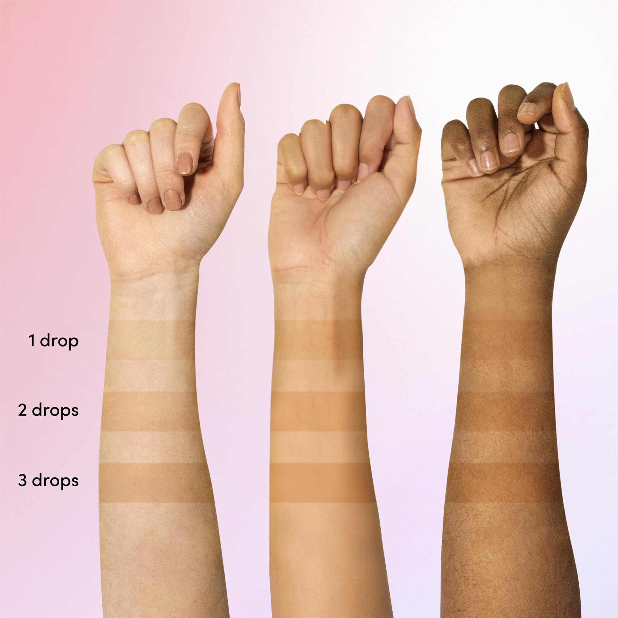 Texture légère des drops Coco & Eve bronzage sans trace et fini naturel