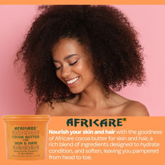 COCOCARE Africare Beurre cacao crème texture – application facile pour cheveux et peau.