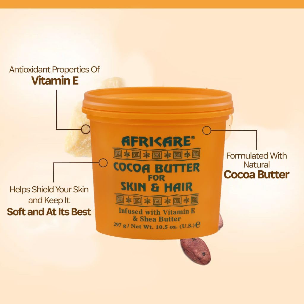 COCOCARE Africare Beurre cacao nourrissant cheveux – brillance naturelle et douceur.