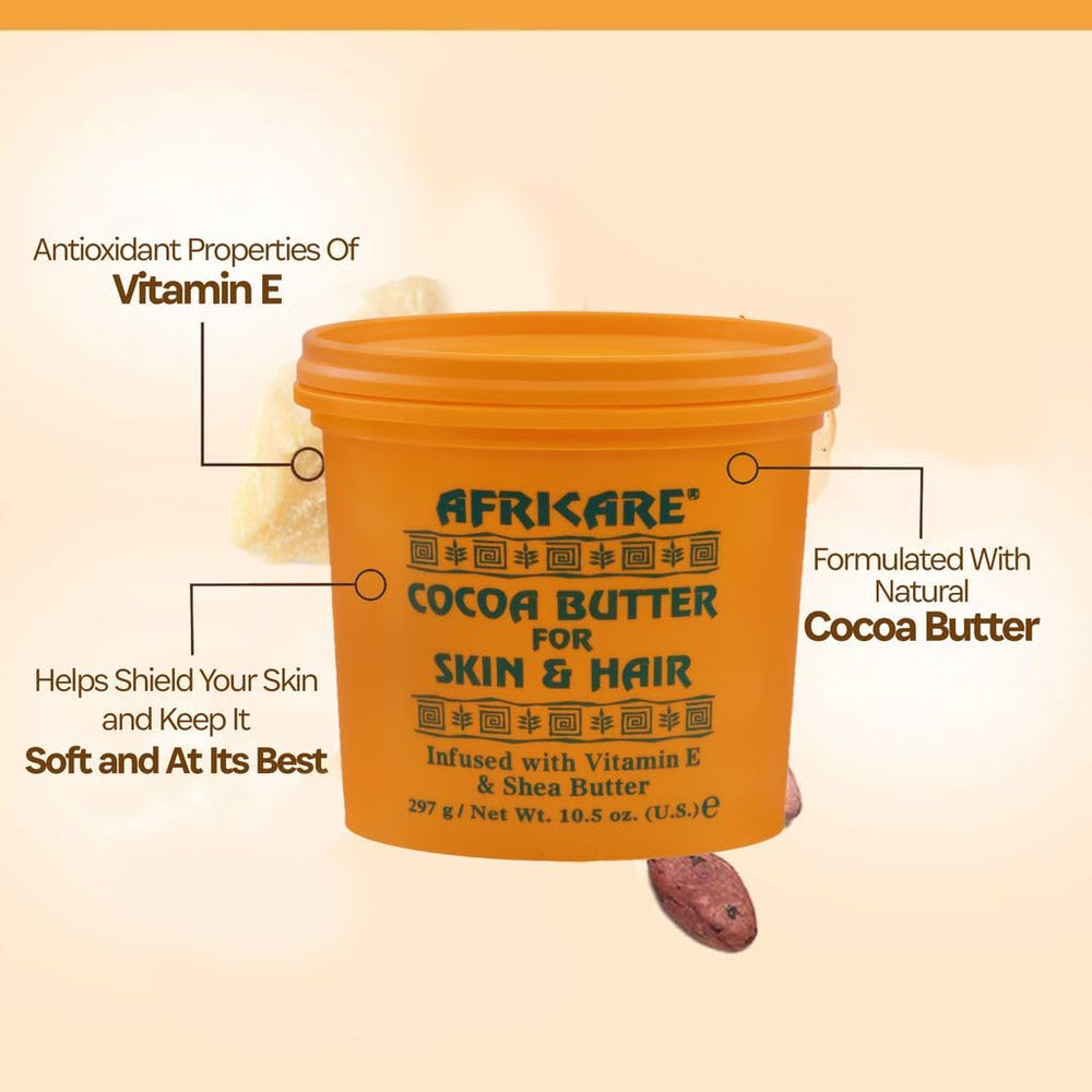 COCOCARE Africare Beurre cacao nourrissant cheveux – brillance naturelle et douceur.