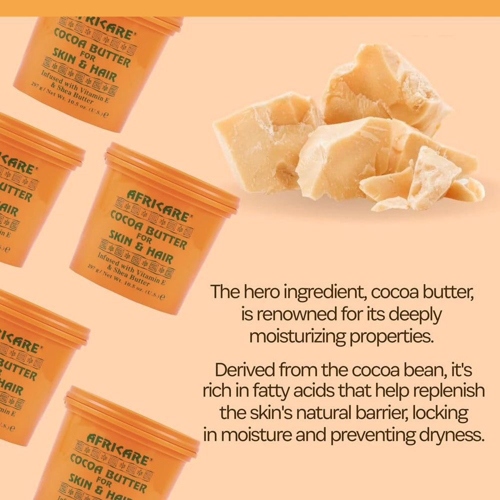 COCOCARE Africare Beurre cacao protection peau – vitamine E pour une barrière renforcée.
