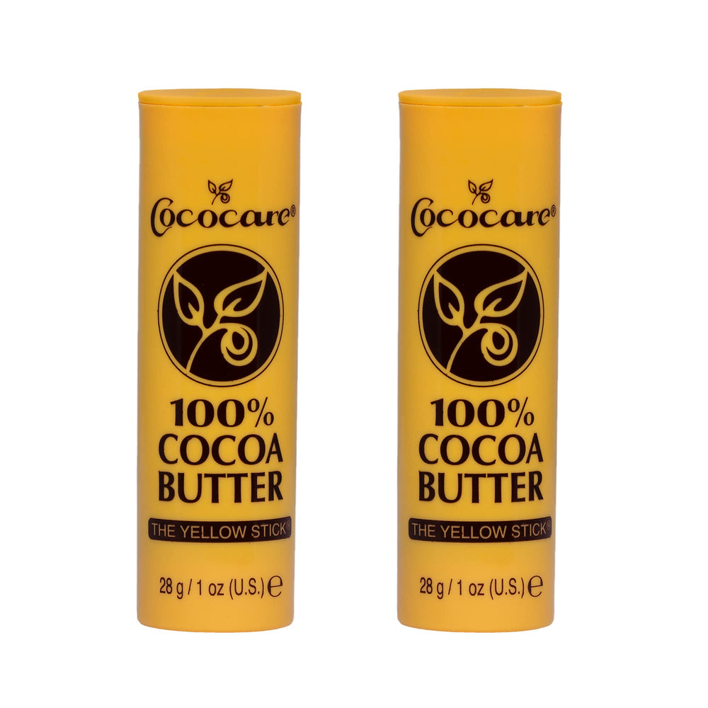 Cococare barre beurre cacao jaune : hydratation longue durée pour la peau.
